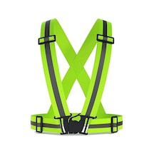 Uniprom Yüksek Görünürlüklü Reflektörlü Ikaz Yeleği, Motorsiklet Motor Bisiklet Scooter Yeleği Neon Sarı