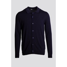 Erkek Triko Hırka Lacivert 3771 Lacivert