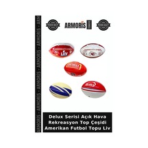Delux Serisi Açık Hava Rekreasyon Top Çeşidi Amerikan Futbol Topu Liv Çok Renkli
