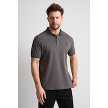 Alexander Gardi Alexandergardı Polo Yaka Düğmeli T-shirt Antrasit