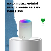 Abs Gövdeli 300ml Usb Nemlendirici Beyaz, Gri, Pembe Renk