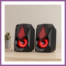 Bezos Usb Rgb 2.0 1+1 Multimedya Hoparlör Seti Siyah 5w Rengaren