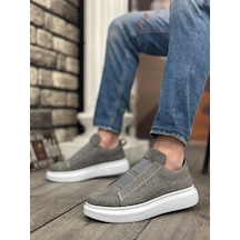 Ba0307 Boa Kalın Süet Yüksek Taban Çift Bant Gri Erkek Ayakkabı Gri Ba0307 Boa Kalın Süet Yüksek Taban Çift Bant Gri Erkek Ayakkabı Gri