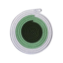 Suntek Çiftlik Evi Masa Mat Kaymaz Rustik Örgülü Yeşil-24cm