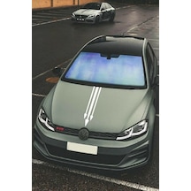 Oto Kaput Sticker Ok Ucu 3'lü Beyaz 12 60 Cm