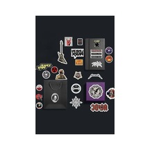 Rock Metal Sticker Paketi/bullet Journal Defter Çıkartma Ajanda Laptop Etiket 2 Abanoz