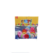 Putı Renklı Plastık Dugme 30gr 2cm Karısık Renk