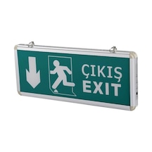 Cata 3w Exit Çıkış Armatürü Led 3 Saat Akülü Cat Ct-9167 Yeşil