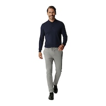 İgs Gri Beli Lastikli İpli Erkek Pantolon Konfor Kalıp-25958