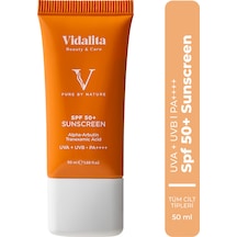 Vidalita Beauty & Care Alpha-Arbutin & Tranexamic Acid Güneş Koruyucu Krem SPF50+ 50 ML