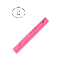 Yıldızlar 30 Cm Elastik Kırılmaz Cetvel 24'lü Şeffaf