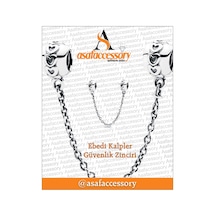Ebedi Kalpler Güvenlik Zinciri Charm Asafaccessory Gümüş
