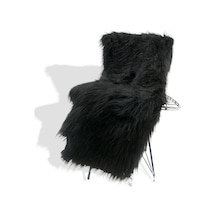 Zp Ithal Yumuşak Paris , Peluş Kumaş Yüksek Kalite 100x150 Cm Siyah Siyah