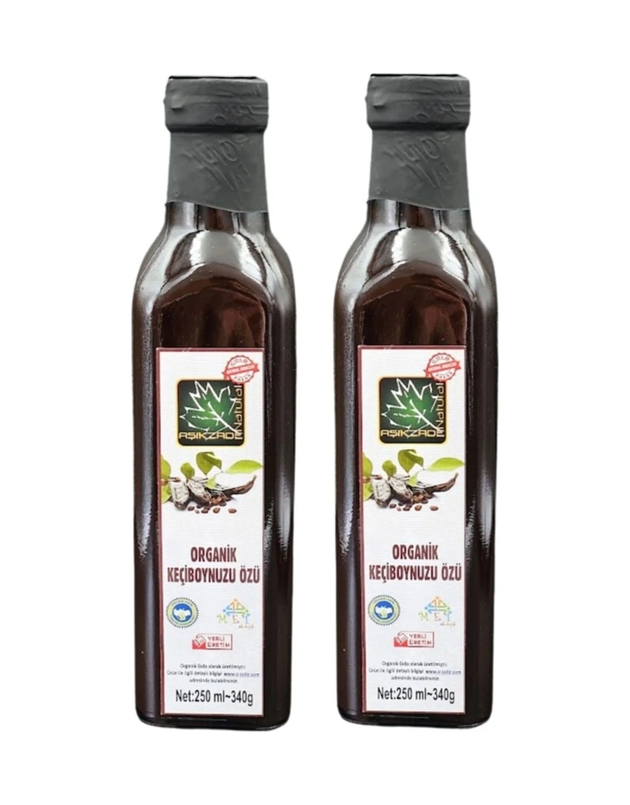 Aşıkzade 2'li Set Organik Keçiboynuzu Özü 250ml 340g 250 ML