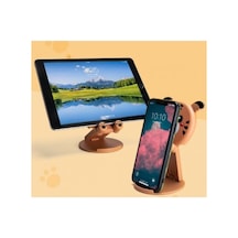Hayvan Figürlü Masaüstü Telefon Standı 5 Model Sarı