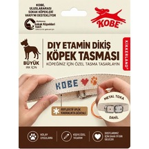 Kikkerland Dıy Kanaviçe Köpek Tasması Large Kişiselleştirilebilir Dayanıklı Tasma
