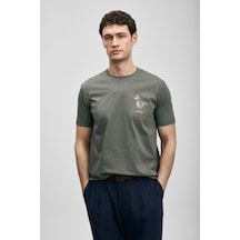 Lufian Finx Erkek T-shirt 111020313 Yeşil