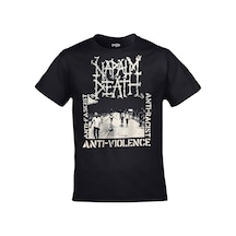 Kalic Studio Unisex Siyah Napalm Death Anti Violence Smash Oppression Baskılı Siyahorj46