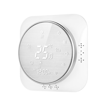 95-240v Programlanabilir Termostat 5+1+1 Altı Dönem Dokunmatik Ekran Lcd Arka Aydınlatmalı Su Isıtma Termoregülatörü Sıcaklık Kontrol Cihazı Gümüş