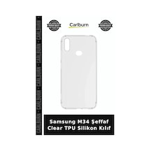 Samsung M34 Şeffaf Clear Tpu Silikon Kılıf Esnek Kapak Akıllı Telefon çok renkli
