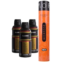Jagler Classic Erkek Sprey Deodorant 3 x 150 ML + Morfose Saç Spreyi Ultra Strong 400 ML