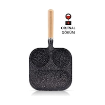 Kamp Dostu 3 Bölmeli Granit Döküm Kahvaltı Tavası Diğer