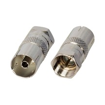Ayt F Konnektör Erkek 60 Ohm Dişi Çevirici Metal Konnektör