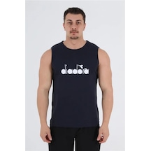 Diadora Therm Erkek Koyu Lacivert Kolsuz T-shirt - 1atl01-koyu Lacivert Kırmızı