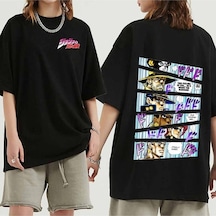 Noıssey Kırmızı Etiket Japon Anime Jojo Tuhaf Macera T Shirt 07959 Siyah
