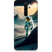 Xiaomi Redmi Note 8 Pro Uyumlu Silikon Kılıf Astronot Ve Araştırma