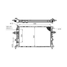 Orıs Bop104016 Motor Radyatoru 09119482 1300196 1300257