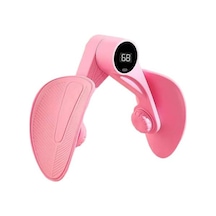 Pelvik Taban Eğitmeni Ayarlanabilir Kaymaz 360 Derece Dönebilen Uyluk Eğitmeni İç Bacak Kas Çalıştırıcı Fitness Ekipmanları Pembe