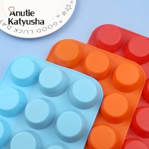 Turuncu Silikon Muffin Tavası Seti - Cupcake Tavaları 12 Bardak Silikon Pişirme Kalıpları, Bpa İçermeyen% 100 Gıda Sınıfı, Sıkıştırma Testi Onaylandı