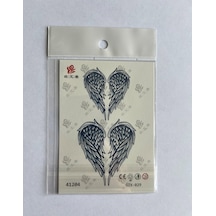 Kanat Minimal 11x8 Cm Yarı Kalıcı Geçici Dövme Yapıştırma Dövme