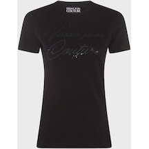Versace Jeans Couture Bayan T Shirt 76hah6a8 J0020 899 Siyah