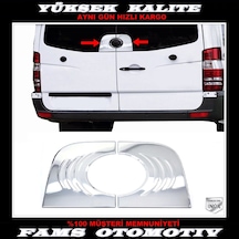 Vw Crafter Krom Arka Amblem Çerçeve 2 Prç. P.Çelik 2006-2016