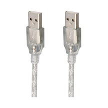 3 Metre Usb Erkek-erkek Kablo Şeffaf