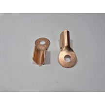 0 Ga Bakır Yalıtımsız Amfi Kablo Ucu Akü Ve Şase Için 50mm Bakır Pabuç - 0ga Amfi Güç Kablosu Ucu