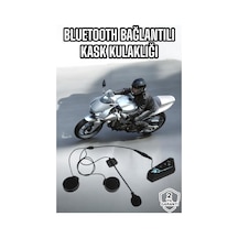 Kask Kulaklığı Motosiklet Intercom Interkom Dinleme Konuşma Özellikli Su Geçirmez