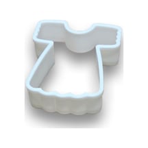 Plastik Kurabiye Kalıbı Elbise Tırtıklı Çok Renkli
