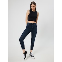 Natalie Skinny Pantolon Lacivert