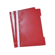 Esselte 4199 Plastik Telli Dosya Kırmızı (50'li Paket)