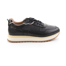 Bambi Siyah Napa Hakiki Deri Erkek Sneaker E01730651043