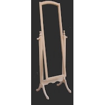 Boy Ayna Dikdörtgen Model Ahşap Ham Natüre Klasik Mobilya Ahşap M