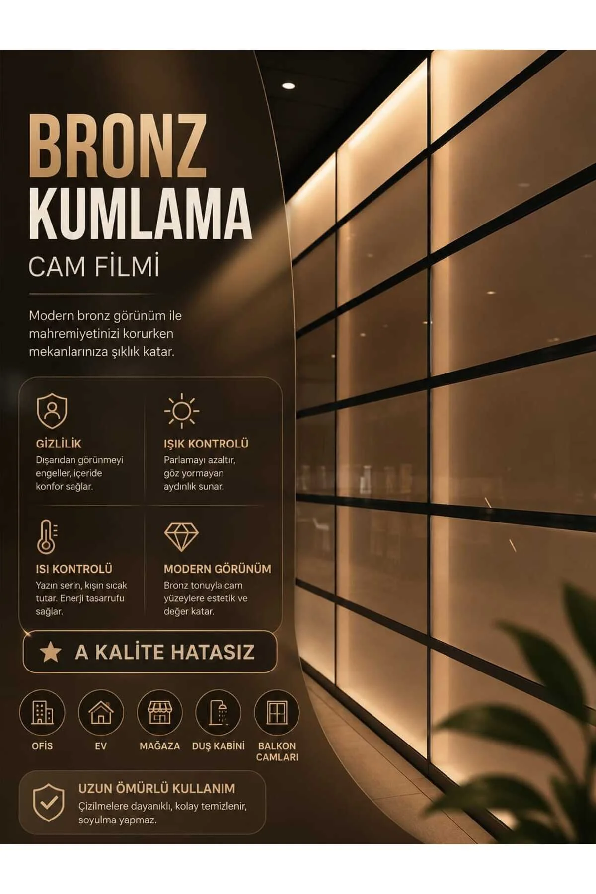 Bronz Kumlama Cam Filmi