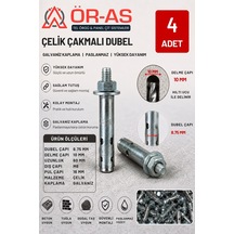 Çelik Dubel - 4 - Adet