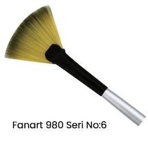 Fanart Studio Silver Seri 980 Sentetik Kıl Yelpaze Fırça No:6