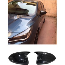 Opel Astra K 2015-2022 Yarasa Ayna Kapağı (Plastik) Piano Black
