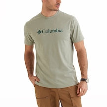 Columbia Csc M Basıc Bıg Logo Brushed Ss Tee Erkek Tişört Yeşil Cs0287-348 001