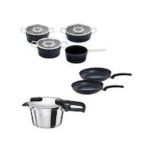Fissler Vitaquick Edition 4,5 Litre Düdüklü Tencere + Adamant Tencere Ve Tava Seti Çok Renkli